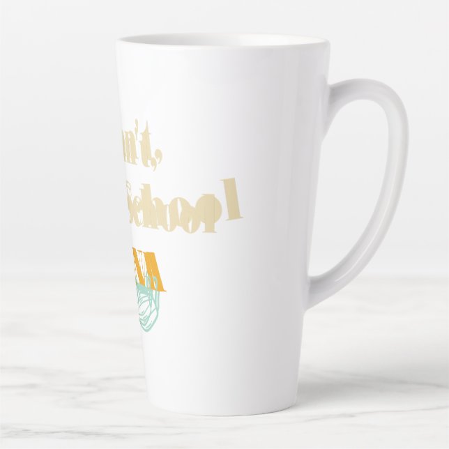 Caneca De Café Latte Não posso, estou na Escola Crna (Direita)