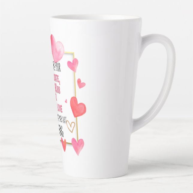 Caneca De Café Latte Não Posso Ser Seu Primeiro Encontro Primeiro Beijo (Direita)