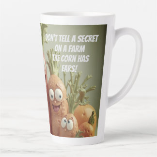 Caneca De Café Latte Não Revele Segredos na Fazenda 