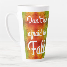 Caneca De Café Latte não tenha medo de cair Caneca de Latte