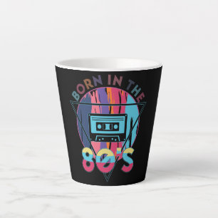 Caneca De Café Latte Nascer na fita de cassete de vídeo anos 80 Vintage