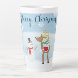 Caneca De Café Latte Natal