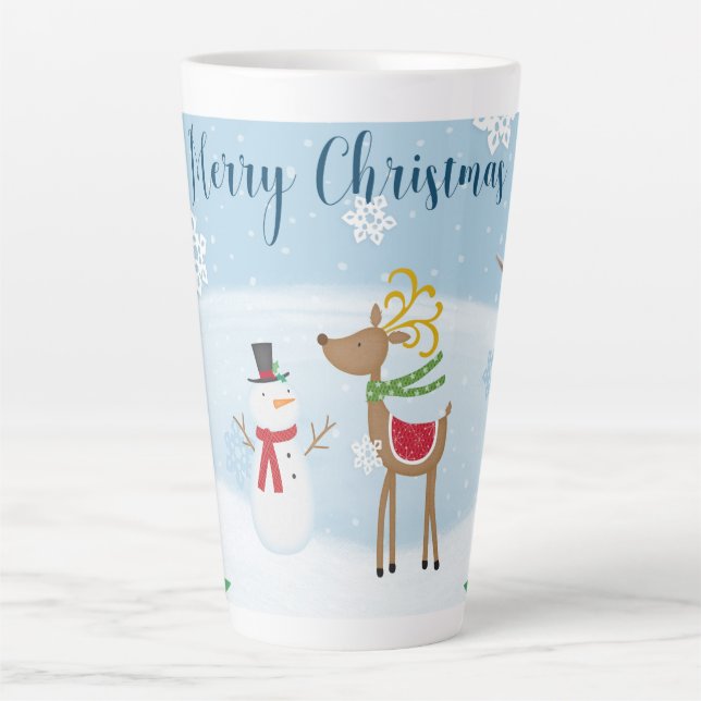 Caneca De Café Latte Natal (Frente)