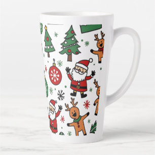 Caneca De Café Latte Natal