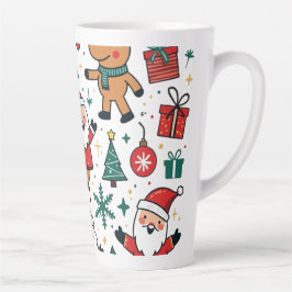 Caneca De Café Latte Natal 2024