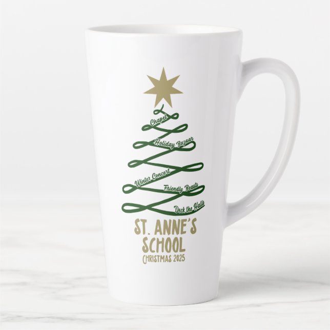 Caneca De Café Latte Natal 2025 (Direita)