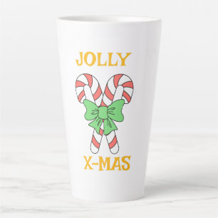 CANECA DE CAFÉ LATTE NATAL ALEGRE
