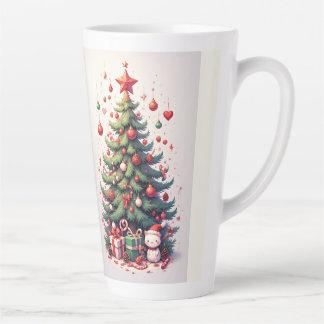 Caneca De Café Latte Natal, Ano Novo, Papai Noel