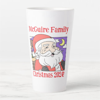 Caneca De Café Latte Natal da família 2024