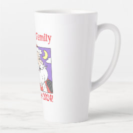 Caneca De Café Latte Natal da família 2024
