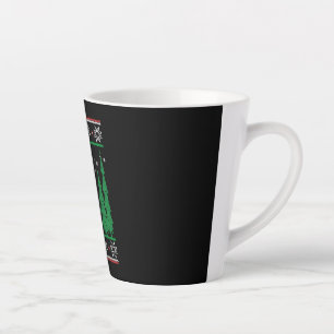 Caneca De Café Latte Natal de basquetebol