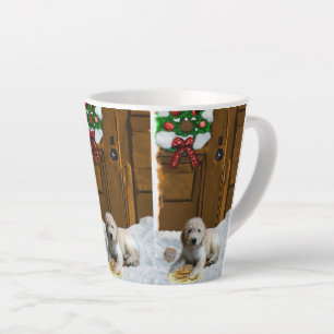 Caneca De Café Latte Natal de Goldendoodle