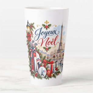 Caneca De Café Latte Natal de Golfe em Paris França