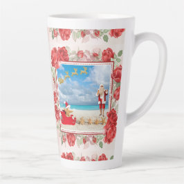 Caneca De Café Latte Natal Fofo e Brilhante