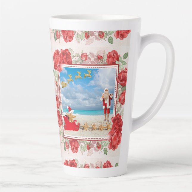 Caneca De Café Latte Natal Fofo e Brilhante (Direita)
