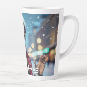 CANECA DE CAFÉ LATTE NATAL RAPPY