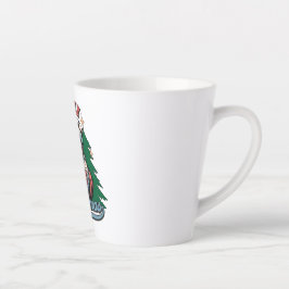 Caneca De Café Latte Natal Sentindo-se Alegre