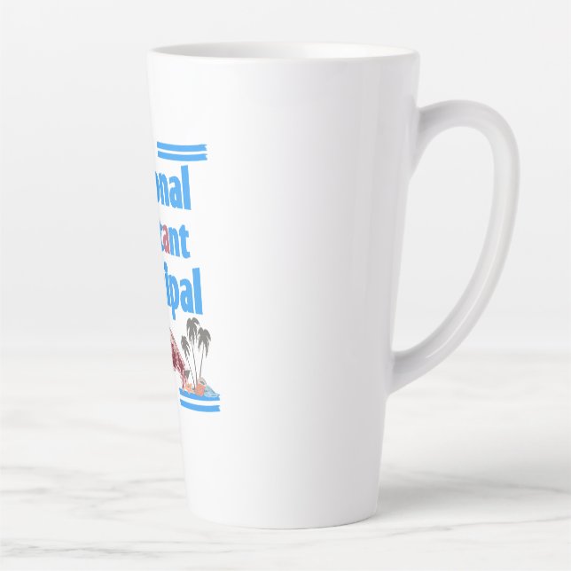 Caneca De Café Latte national Assistent princeipal flamingo  (Direita)