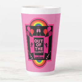 Caneca De Café Latte NCOD do Dia Nacional de Saída