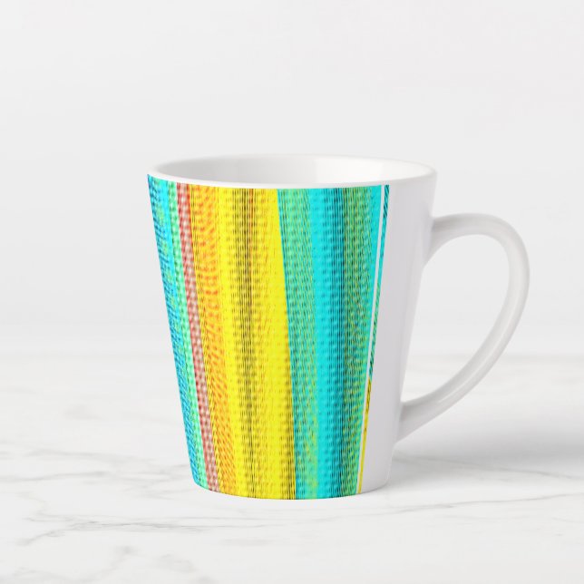 Caneca De Café Latte Neon colour Decorated Mug (Direita)
