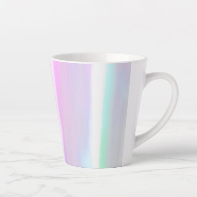 Caneca De Café Latte Neon Cotton Candy Latte Mug (Direita)