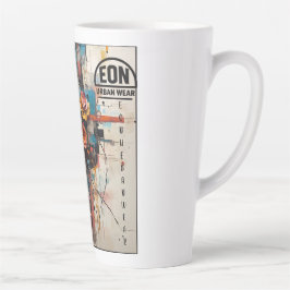 CANECA DE CAFÉ LATTE NEON ROSE