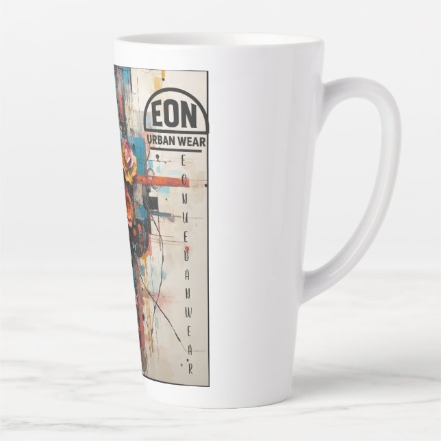 CANECA DE CAFÉ LATTE NEON ROSE (Direita)