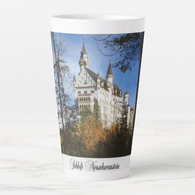 Caneca De Café Latte Neuschwanstein (Frente)