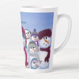 Caneca De Café Latte Neves Cuta e Whimsical