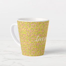 Caneca De Café Latte Névoa em Flor
