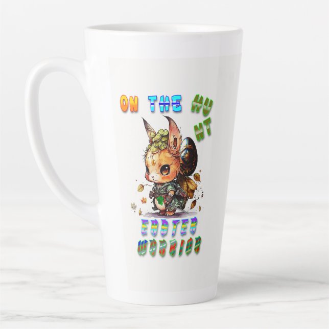 Caneca De Café Latte No Guerreiro da Páscoa de Caça (Esquerda)