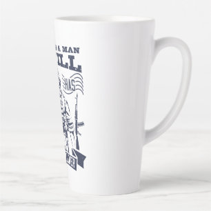 Caneca De Café Latte No Man Is A Man Until He Has Been A Soldier