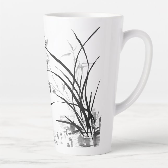 Caneca De Café Latte Noção Orquídea (Direita)