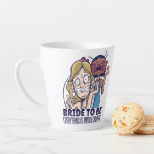 Caneca De Café Latte Noiva Engraçada De Estar Tudo Sob Controle Present