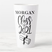 Nome de Graduação Personalizado Latte Mug