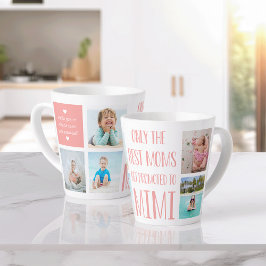 Caneca De Café Latte Nome e Fotografia para netos de Mimi Bonitos