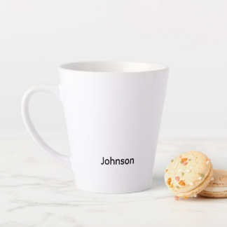 Caneca De Café Latte Nome Personalizado