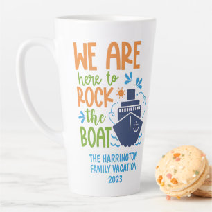 Caneca De Café Latte Nome Personalizado / Cruzamento de Texto