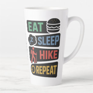 Caneca De Café Latte Nome Personalizado de Caminhada