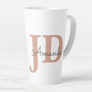 Caneca De Café Latte Nome Personalizado de Graduação JD do Advogado Cut