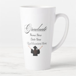 Caneca De Café Latte Nome Personalizado na Formatura, Presente Personal