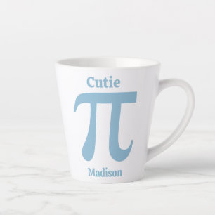 Caneca De Café Latte Nome personalizado Pi / Pi Cutie