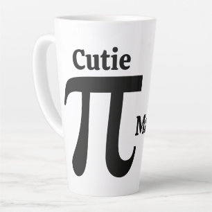 Caneca De Café Latte Nome personalizado Pi / Pie Cutie