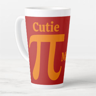 Caneca De Café Latte Nome personalizado Pi / Pie Cutie
