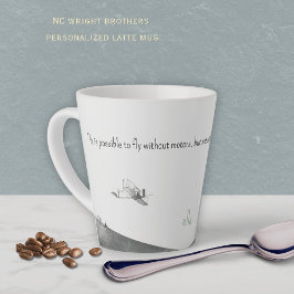 Caneca De Café Latte North Carolina Wright Brothers Latte Mug