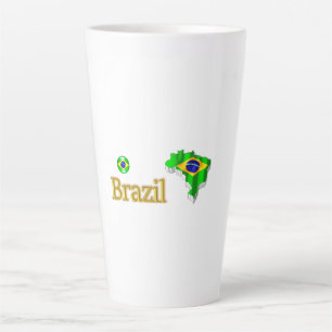 Caneca De Café Latte NOSSA CASA - coleção de design do BRASIL