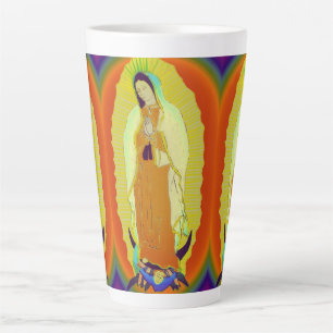 Caneca De Café Latte nossa dama de café de dois tons.