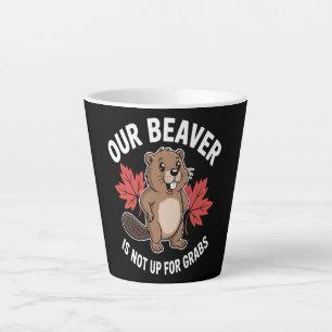 Caneca De Café Latte Nosso Castor Não Está à Venda
