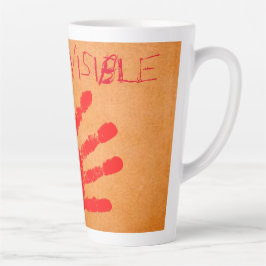 Caneca De Café Latte #NotInvisible Latte Mug