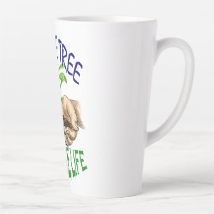 CANECA DE CAFÉ LATTE NOVA DESIGN DE COFÉ VERDE DE ALTA ALTA